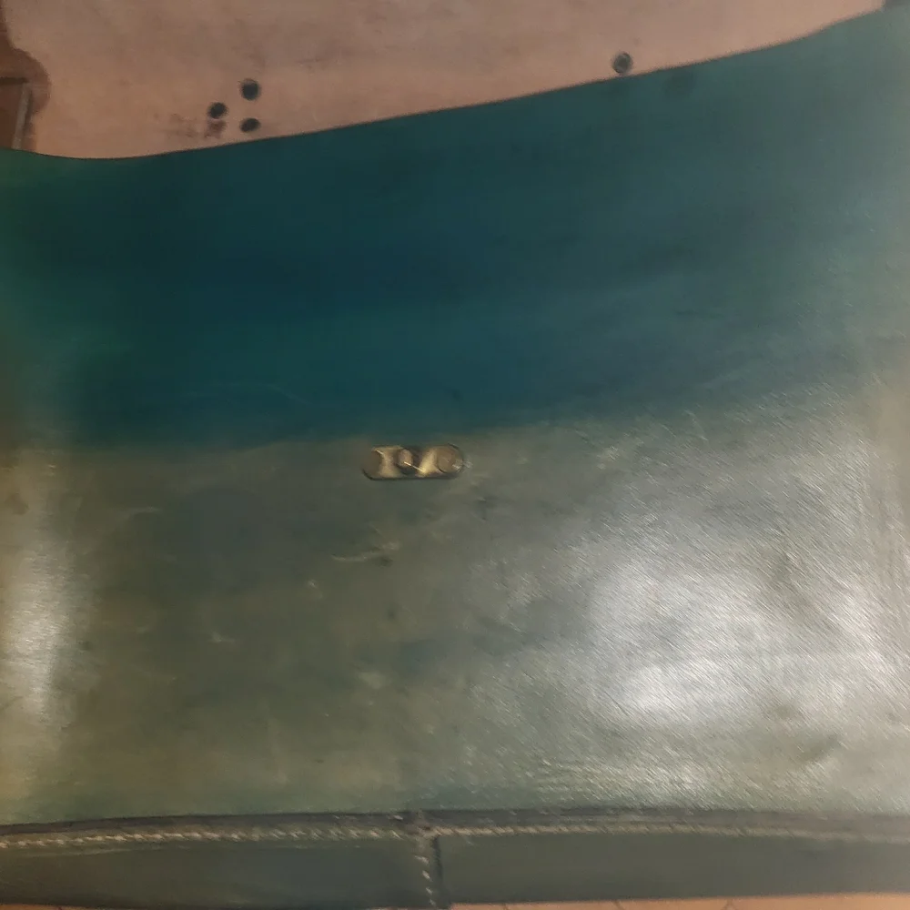 Vintage Green Leather Men's Bag